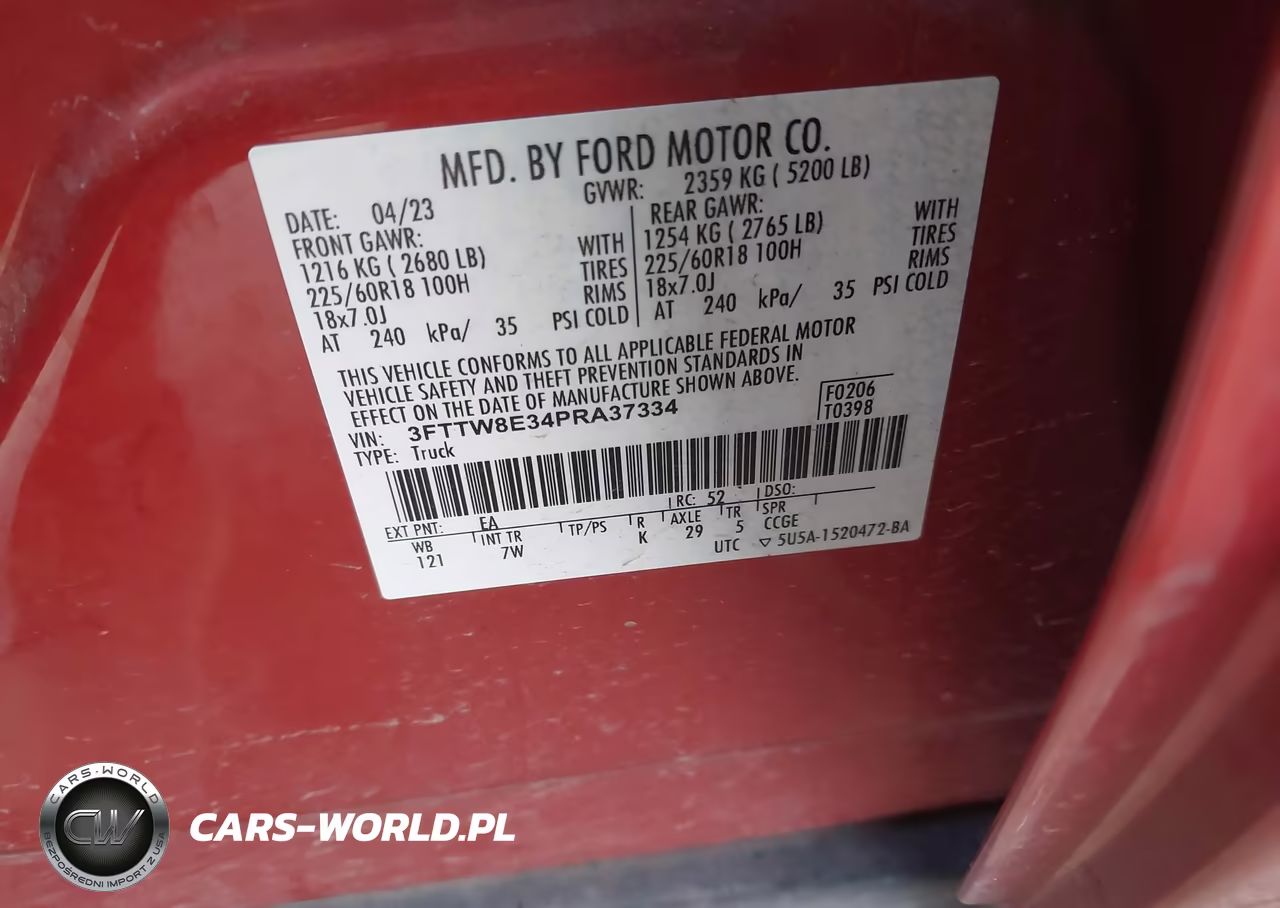 2023 Ford Maverick Xlt VIN:3FTTW8E34PRA37334 - 9
