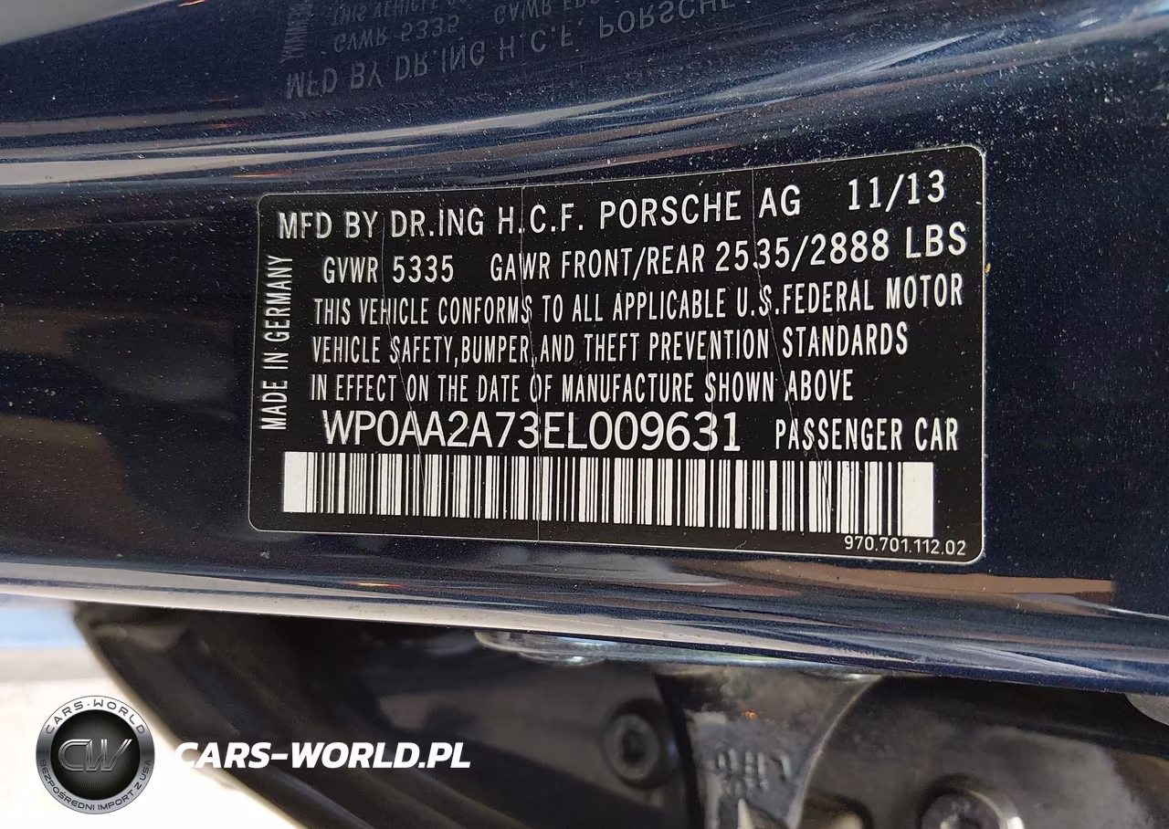 2014 Porsche Panamera 4 VIN:WP0AA2A73EL009631 - 9