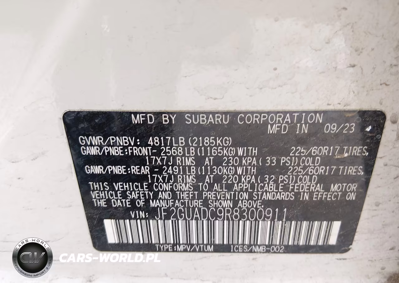 2024 Subaru Crosstrek Premium VIN:JF2GUADC9R8300911 - 9