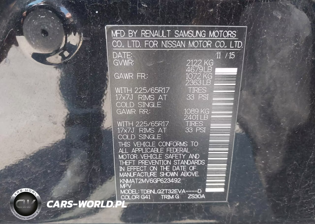 2016 Nissan Rogue Sv VIN:KNMAT2MV6GP623492 - 9