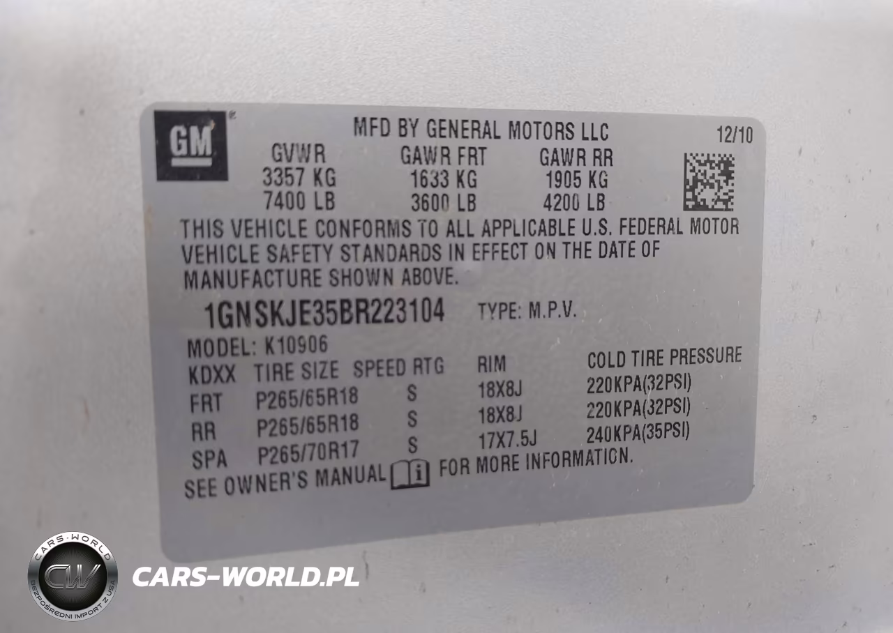 2011 Chevrolet Suburban 1500 Lt1 VIN:1GNSKJE35BR223104 - 9