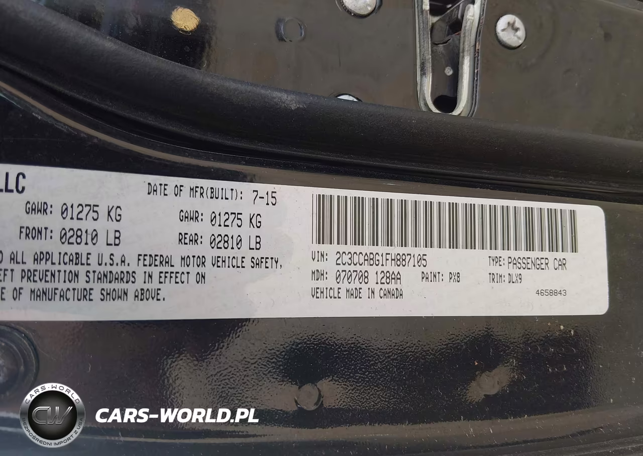 2015 Chrysler 300 300S VIN:2C3CCABG1FH887105 - 9