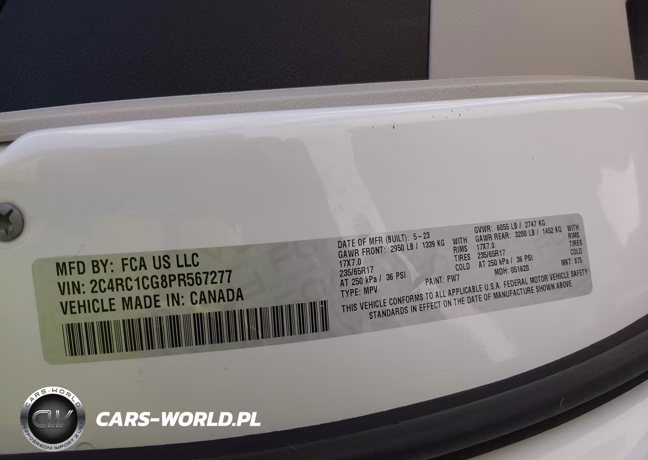 2023 Chrysler Voyager Lx VIN:2C4RC1CG8PR567277 - 9