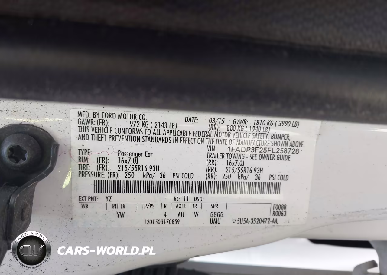 2015 Ford Focus Se VIN:1FADP3F25FL258728 - 9