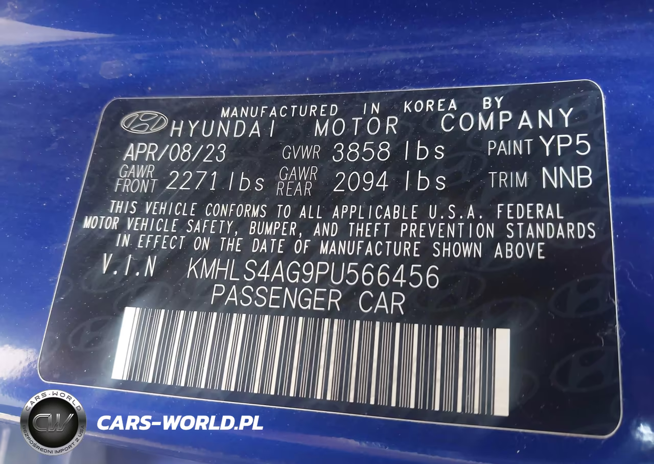 2023 Hyundai Elantra Sel VIN:KMHLS4AG9PU566456 - 9