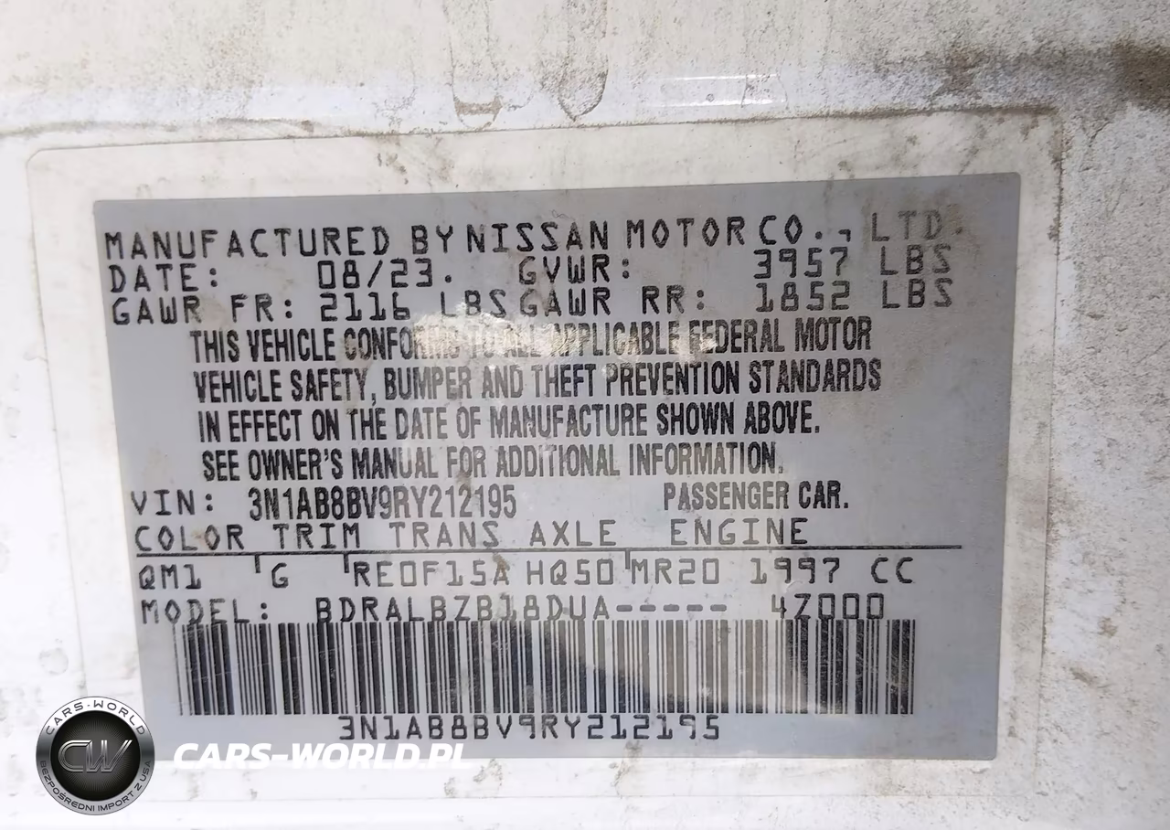2024 Nissan Sentra S Xtronic Cvt VIN:3N1AB8BV9RY212195 - 9