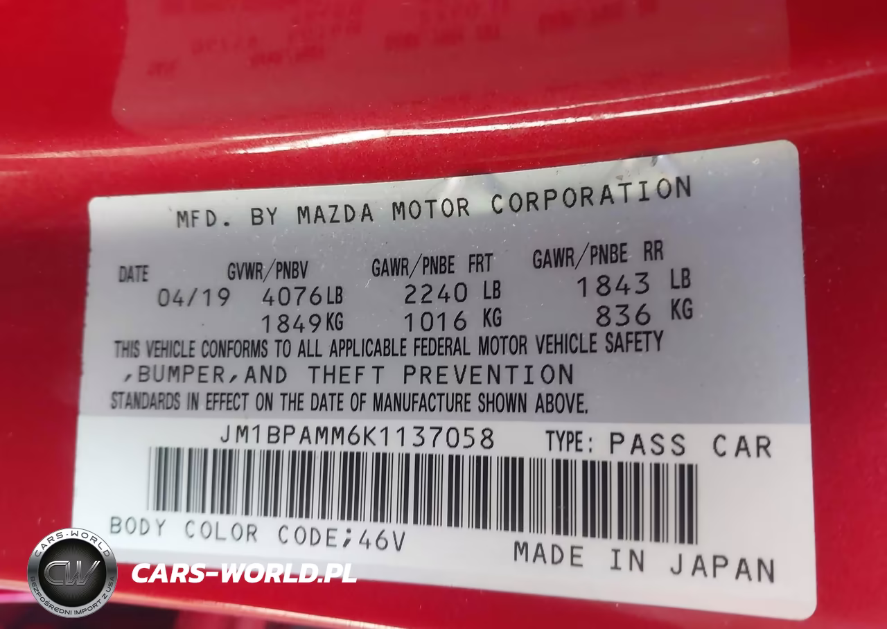 2019 Mazda Mazda3 Preferred Package VIN:JM1BPAMM6K1137058 - 9
