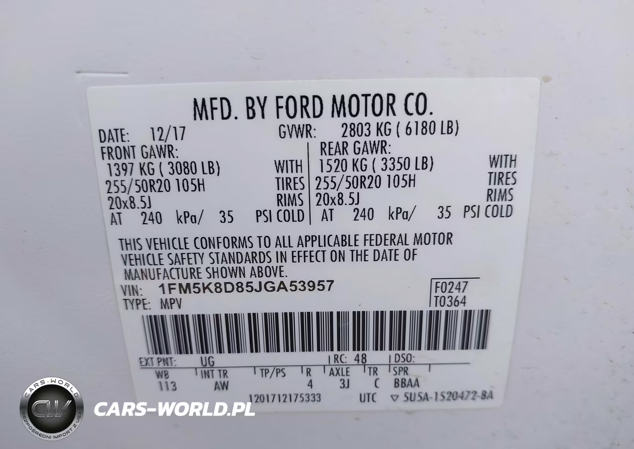 2018 Ford Explorer Xlt VIN:1FM5K8D85JGA53957 - 9