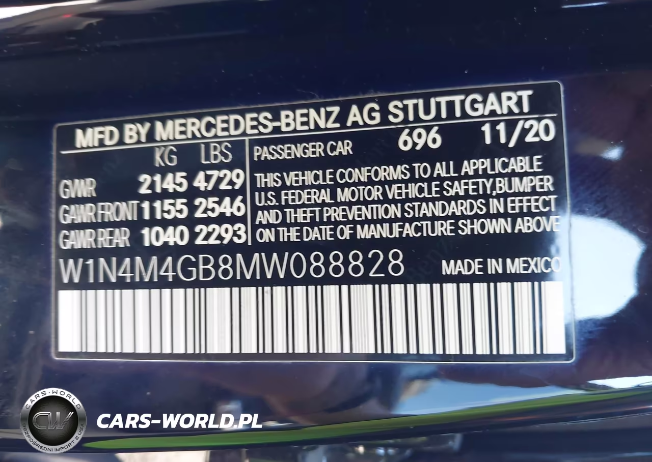 2021 Mercedes-Benz Glb 250 VIN:W1N4M4GB8MW088828 - 9