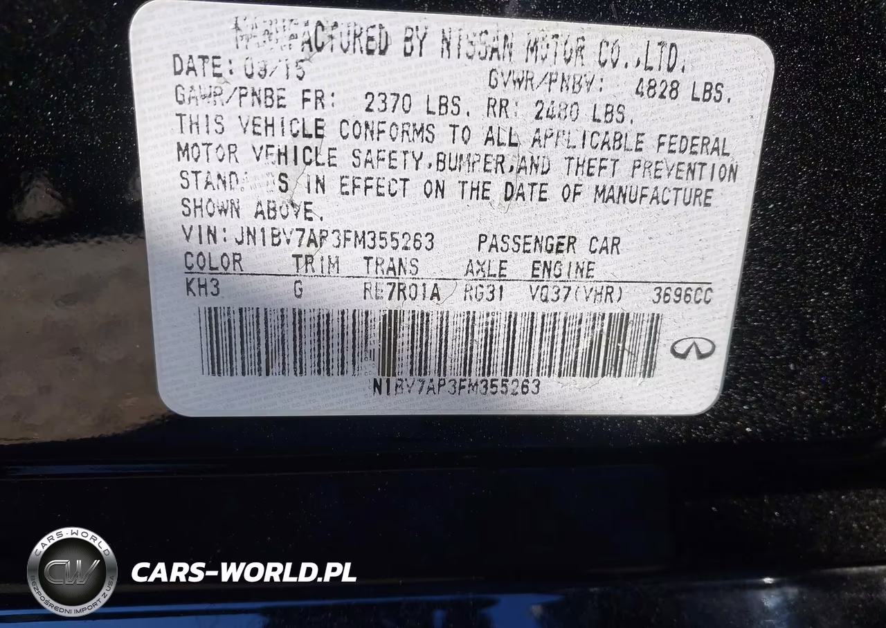 2015 Infiniti Q50 Premium VIN:JN1BV7AP3FM355263 - 9