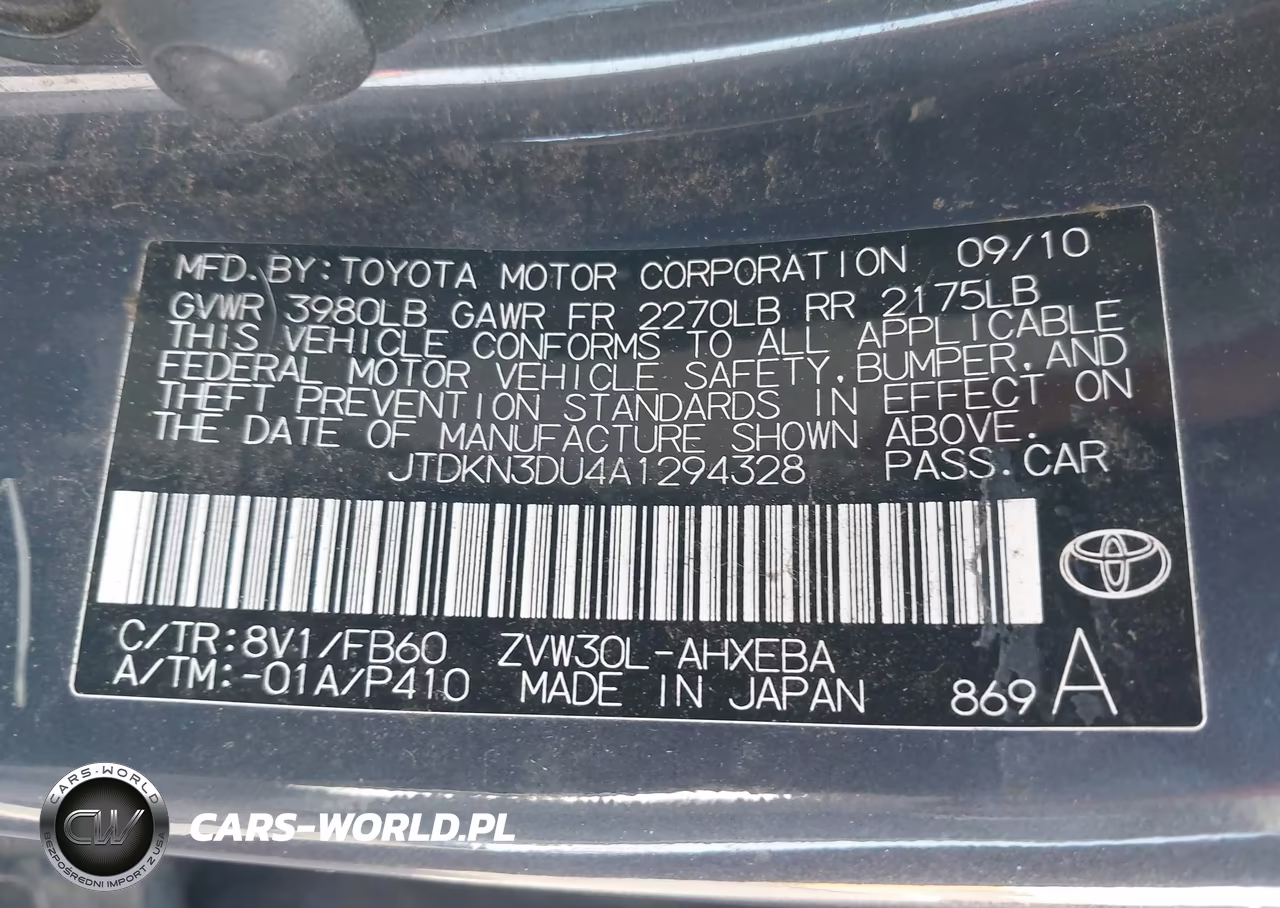 2010 Toyota Prius Ii VIN:JTDKN3DU4A1294328 - 9