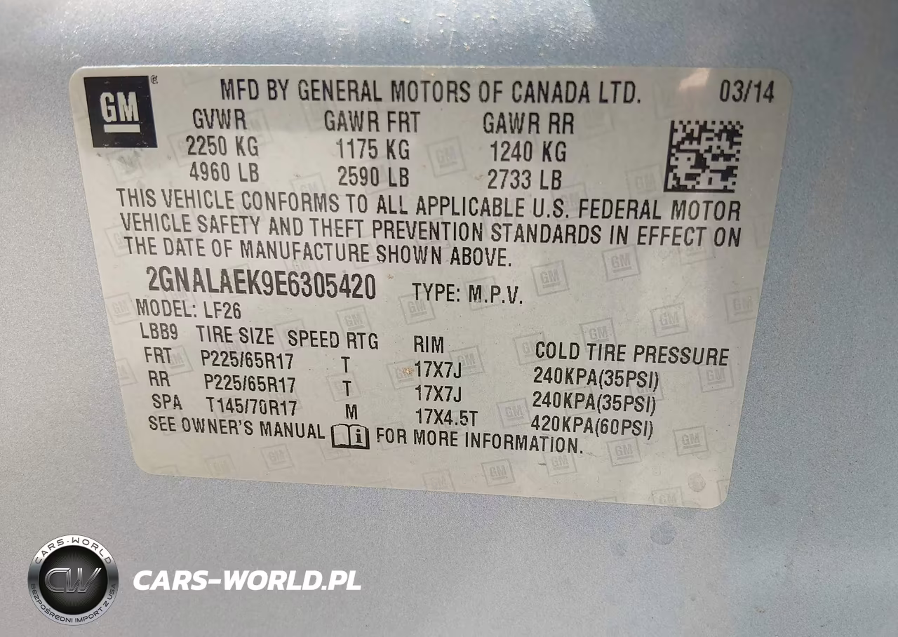 2014 Chevrolet Equinox Ls VIN:2GNALAEK9E6305420 - 9