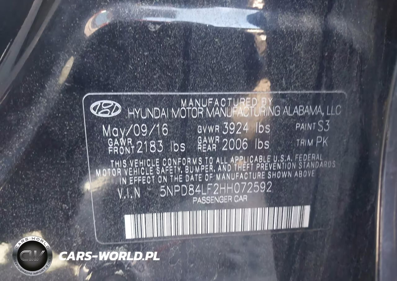 2017 Hyundai Elantra Se VIN:5NPD84LF2HH072592 - 9