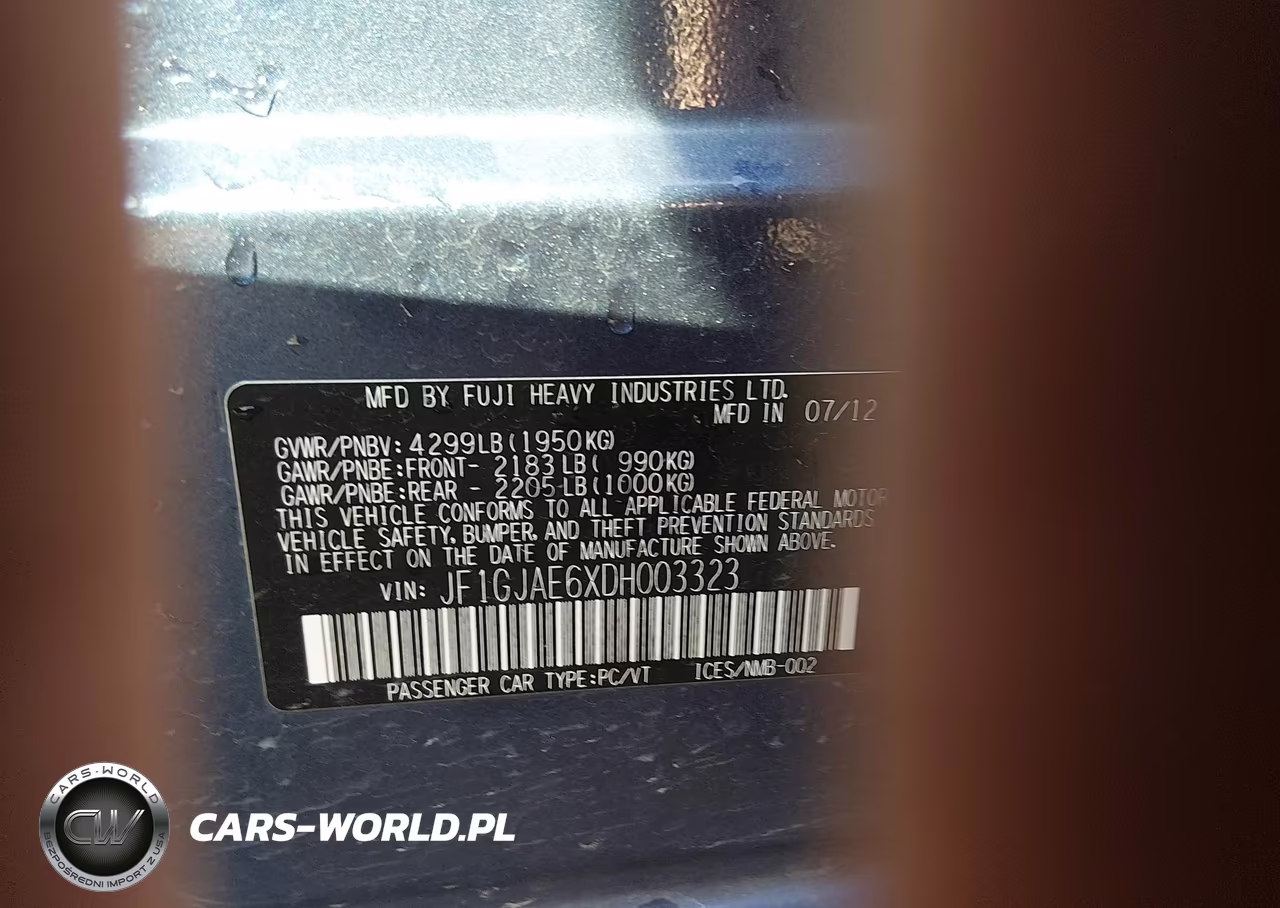 2013 Subaru Impreza 2.0I Premium VIN:JF1GJAE6XDH003323 - 9