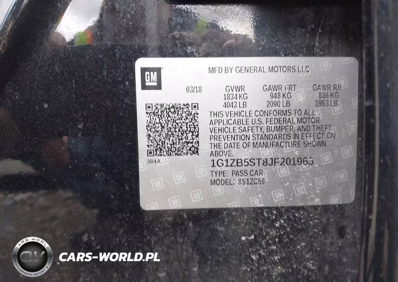 2018 Chevrolet Malibu 1Ls VIN:1G1ZB5ST8JF201965 - 9