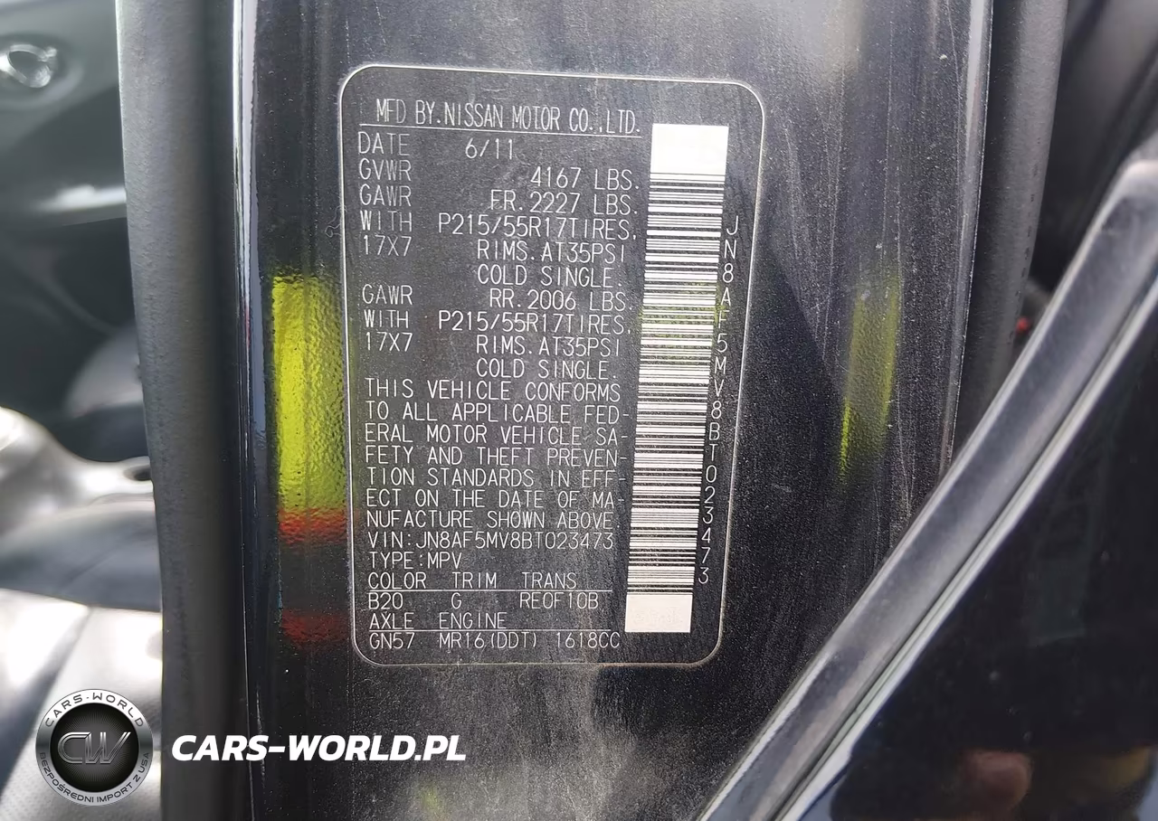 2011 Nissan Juke Sl VIN:JN8AF5MV8BT023473 - 9