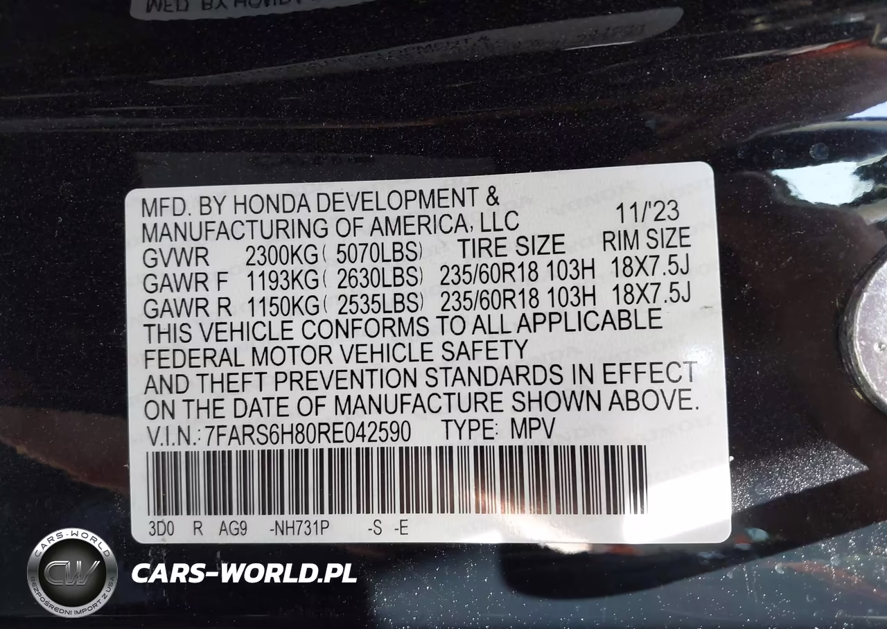 2024 Honda Cr-V Hybrid Sport-L VIN:7FARS6H80RE042590 - 9