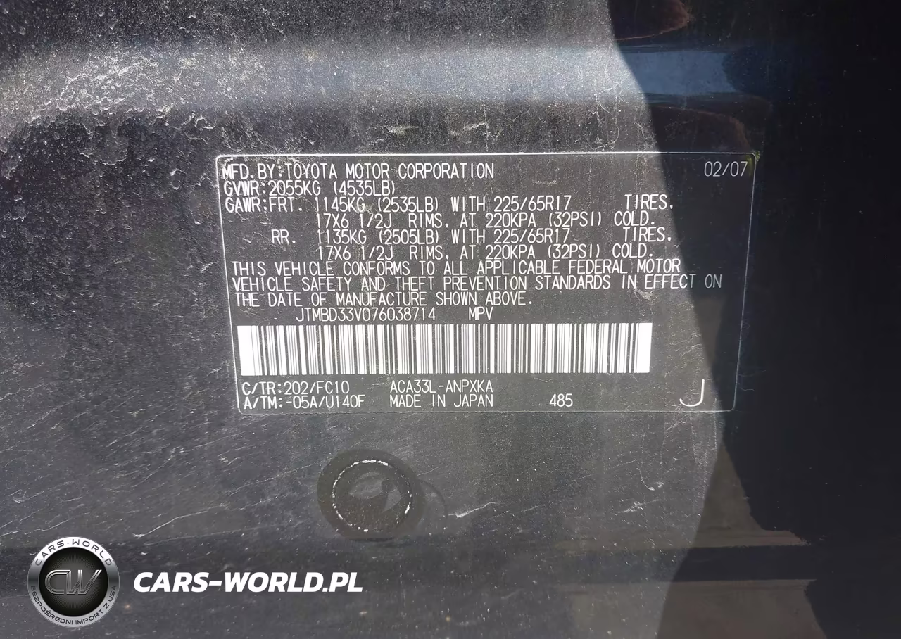 2007 Toyota Rav4 VIN:JTMBD33V076038714 - 9