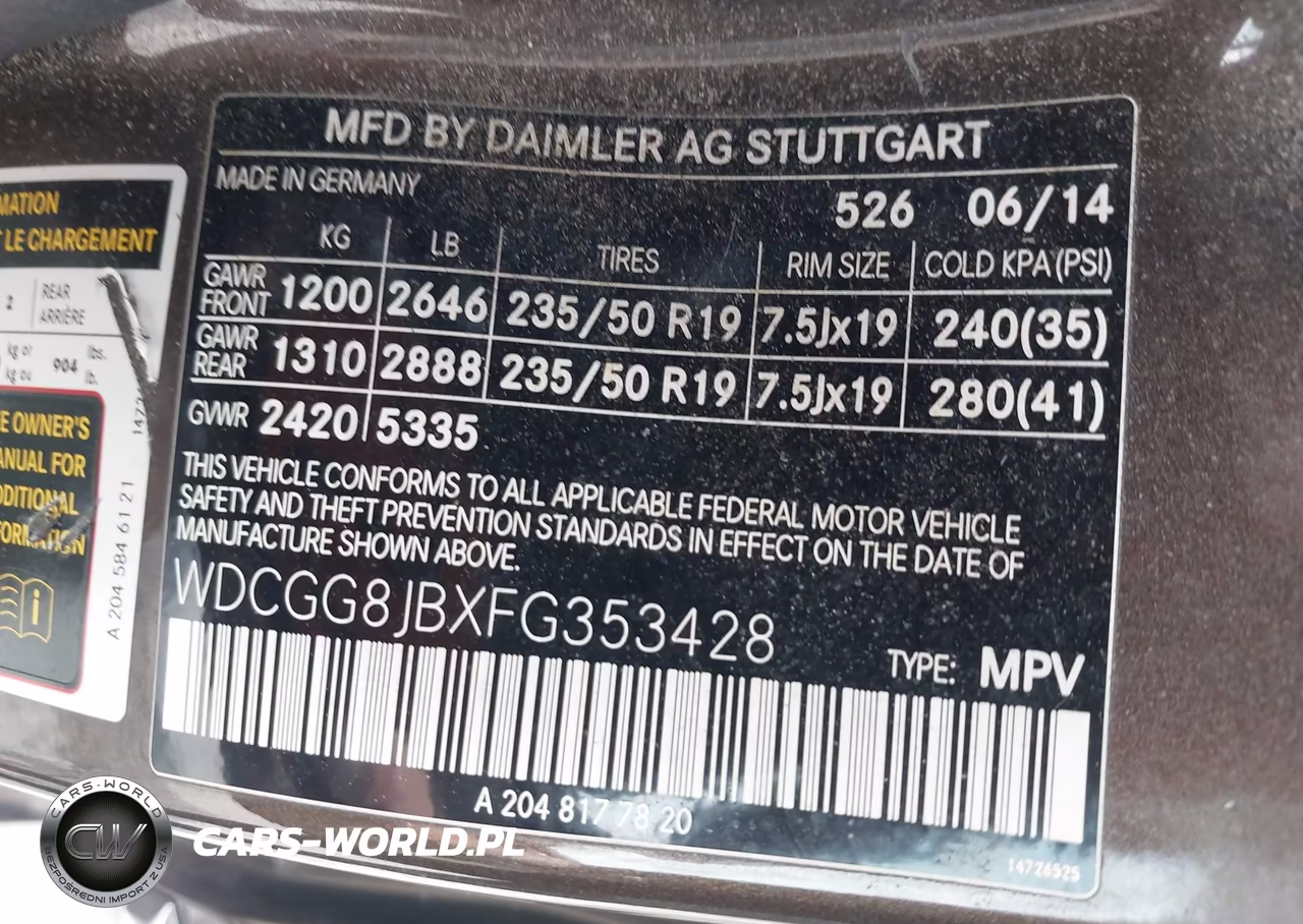 2015 Mercedes-Benz Glk 350 4Matic VIN:WDCGG8JBXFG353428 - 9