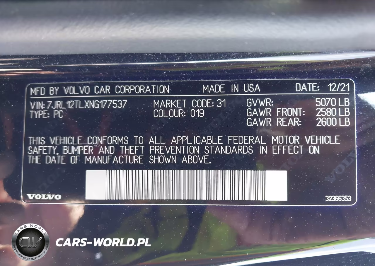 2022 Volvo S60 B5 Inscription VIN:7JRL12TLXNG177537 - 9
