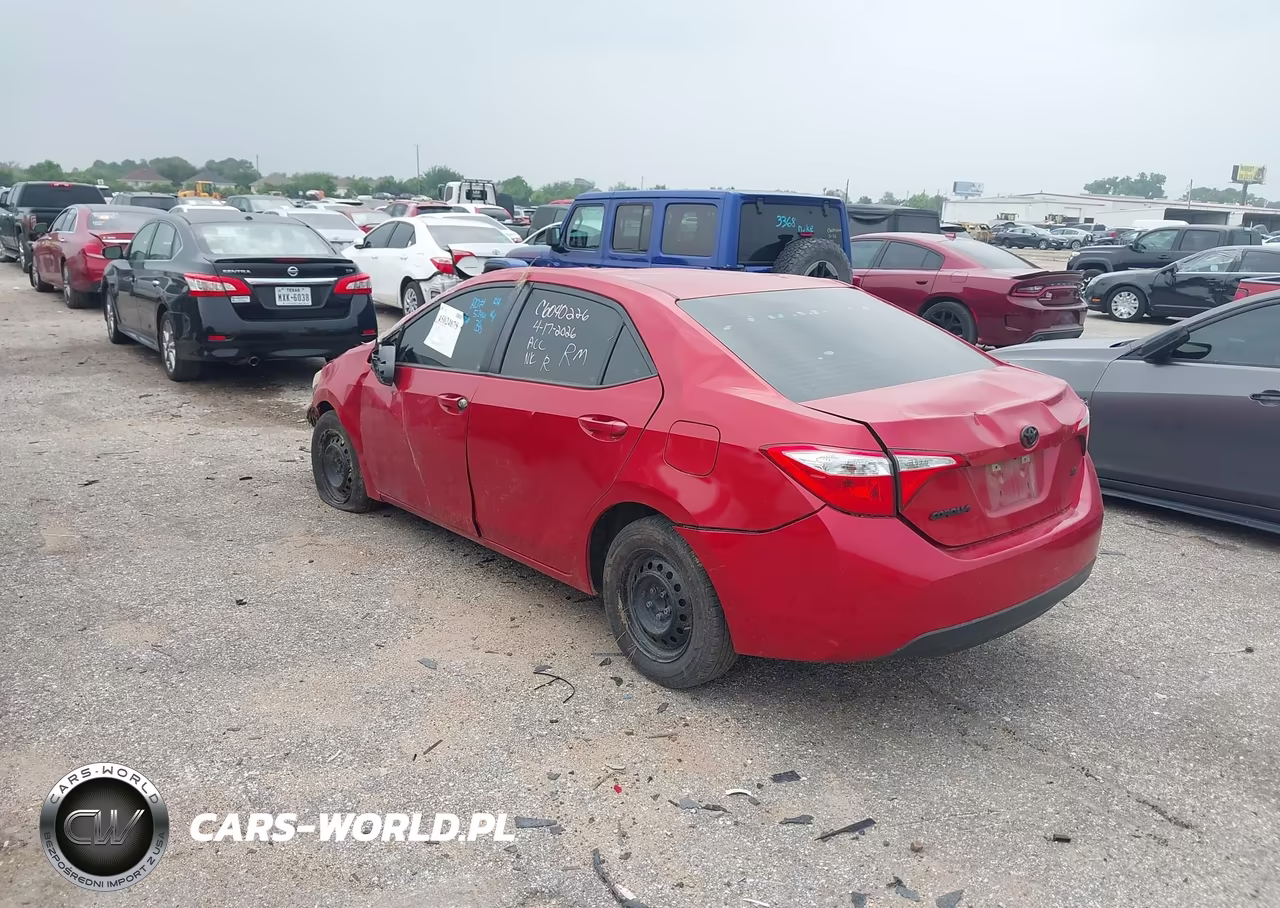 2016 Toyota Corolla Le VIN:5YFBURHE2GP398359 - 3