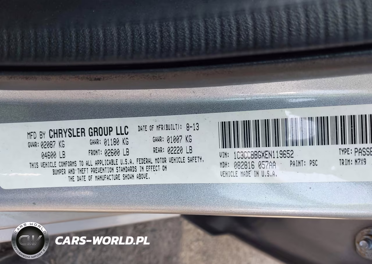 2014 Chrysler 200 Touring VIN:1C3CCBBGXEN119652 - 9