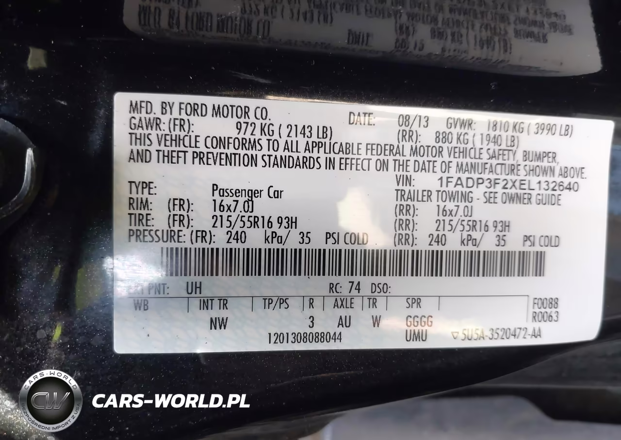 2014 Ford Focus Se VIN:1FADP3F2XEL132640 - 9