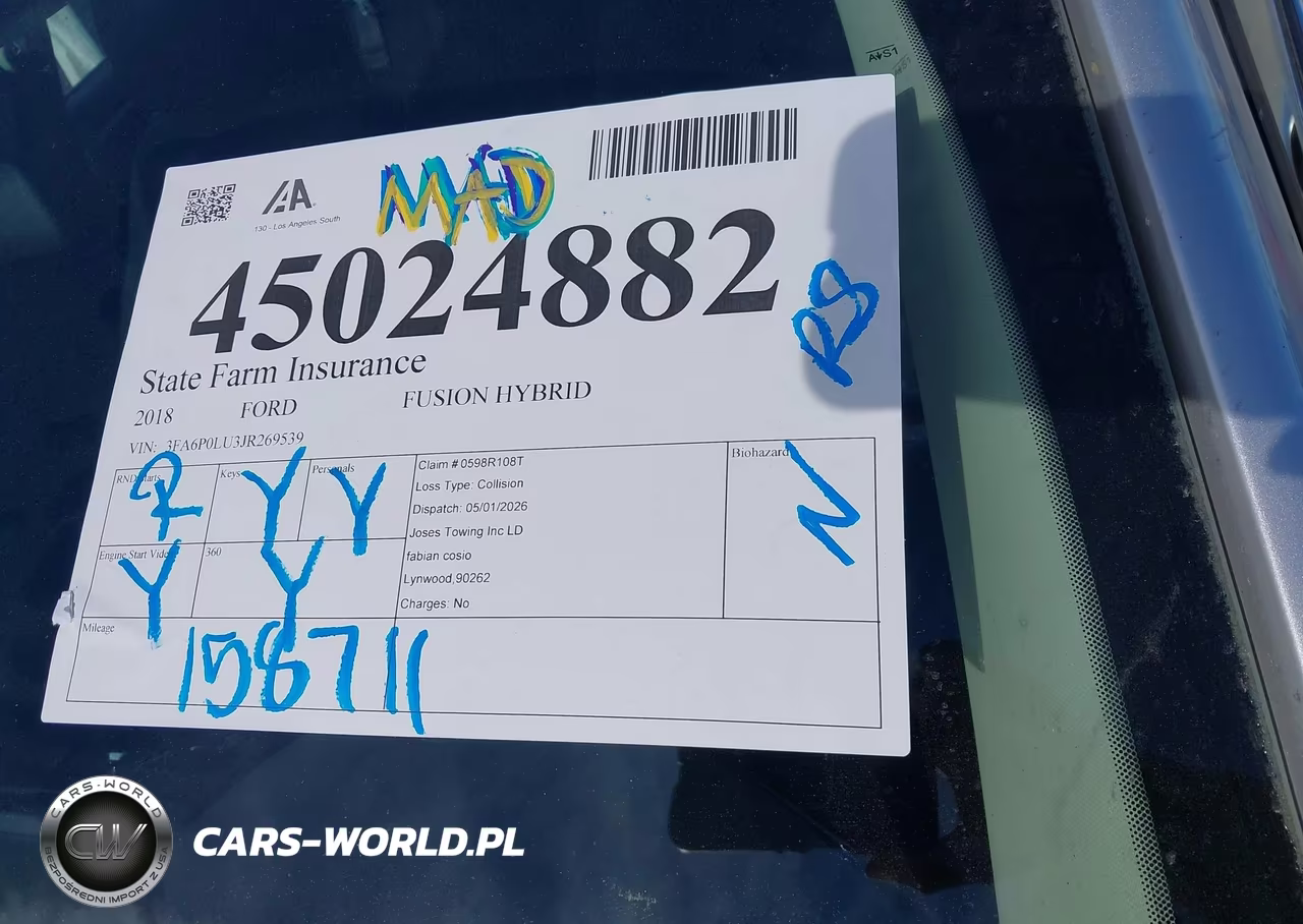 2018 Ford Fusion Hybrid Se VIN:3FA6P0LU3JR269539 - 17