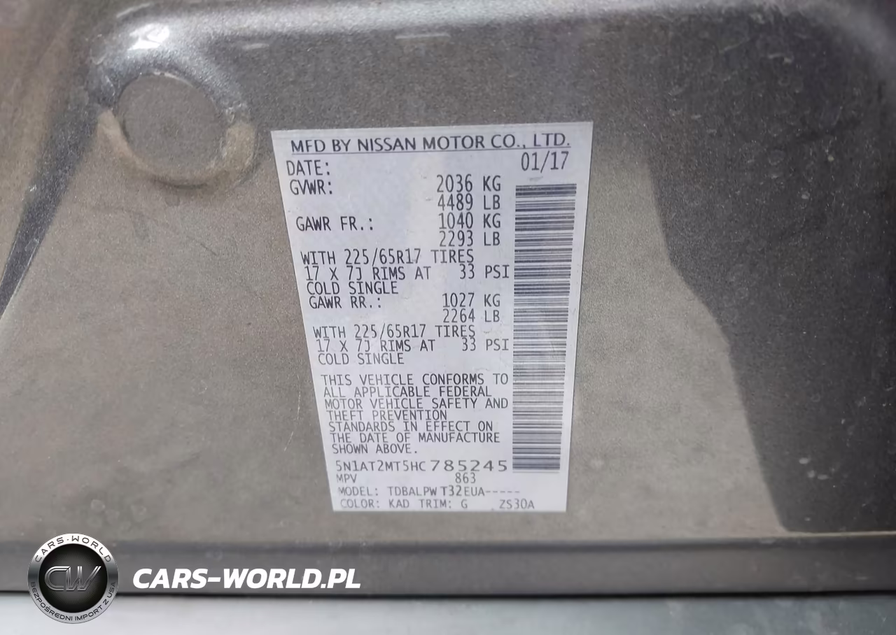 2017 Nissan Rogue S VIN:5N1AT2MT5HC785245 - 9