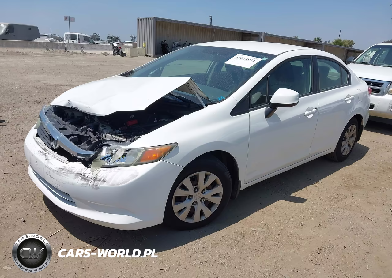 2012 Honda Civic Lx VIN:19XFB2F53CE353024 - 2