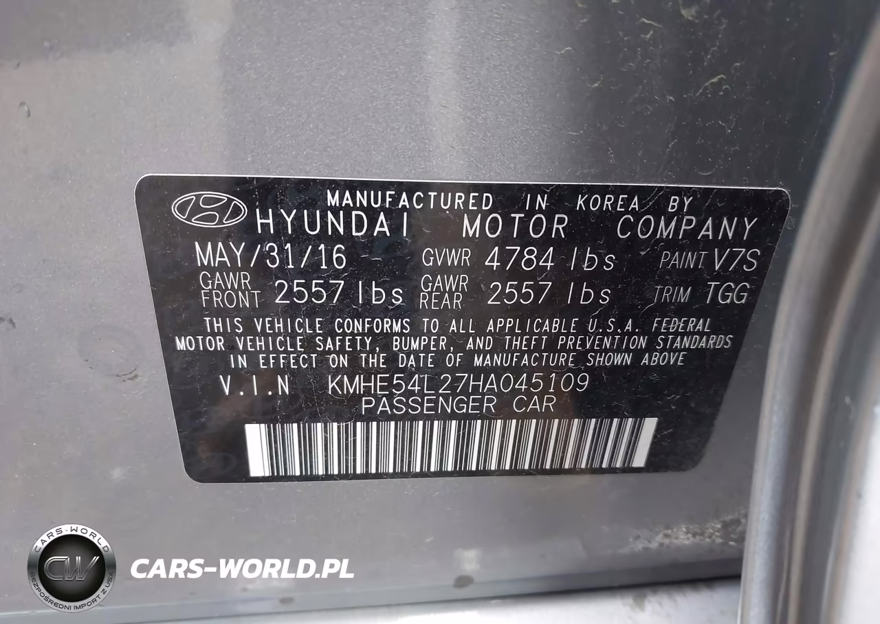 2017 Hyundai Sonata Plug-In Hybrid Limited VIN:KMHE54L27HA045109 - 9