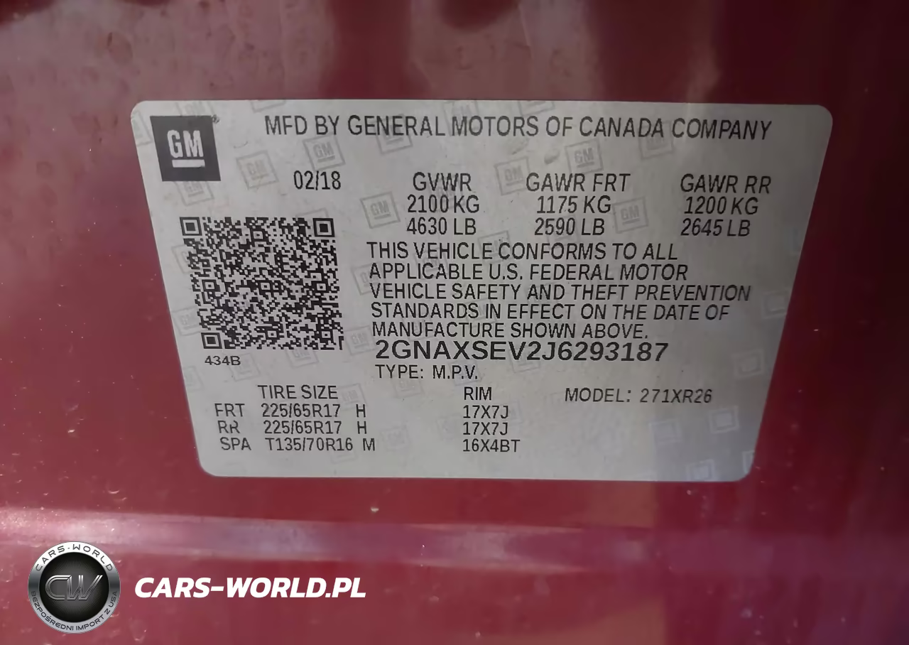 2018 Chevrolet Equinox Lt VIN:2GNAXSEV2J6293187 - 9