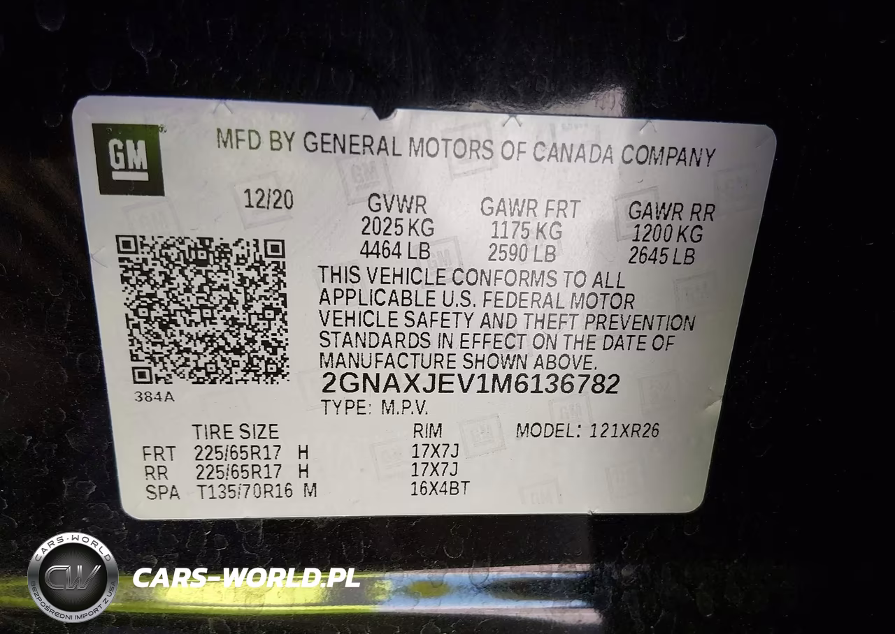 2021 Chevrolet Equinox Fwd 2Fl VIN:2GNAXJEV1M6136782 - 9