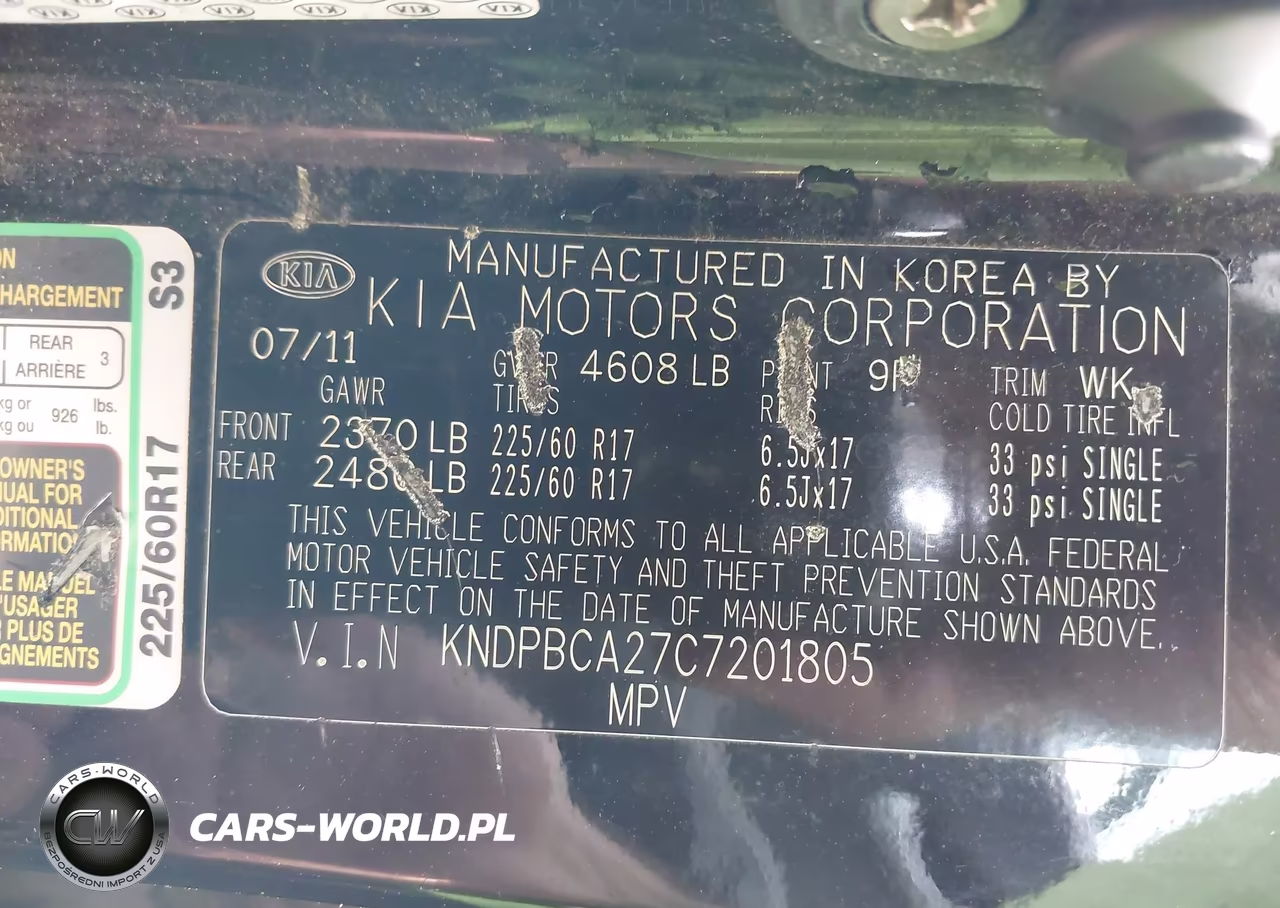 2012 Kia Sportage Lx VIN:KNDPBCA27C7201805 - 9