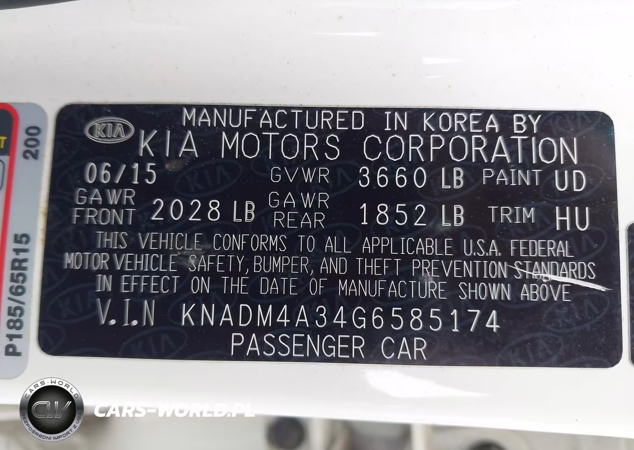 2016 Kia Rio Lx VIN:KNADM4A34G6585174 - 9