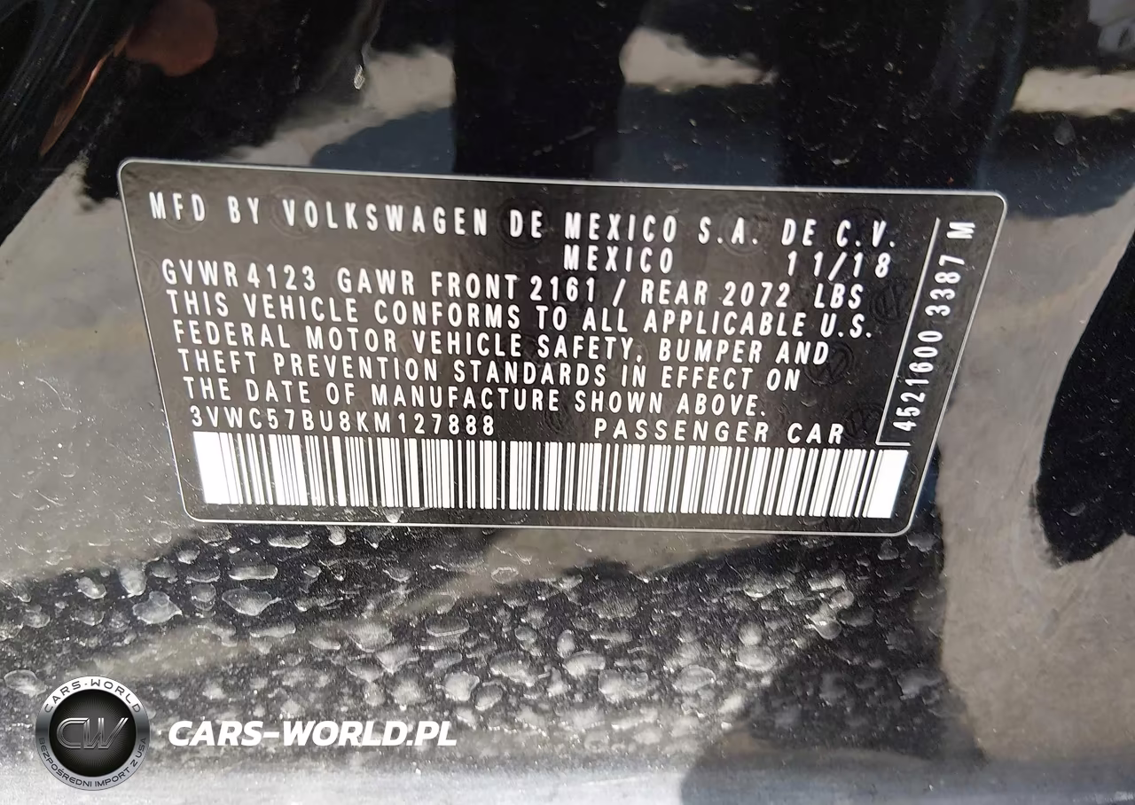 2019 Volkswagen Jetta 1.4T R-Line-1.4T S-1.4T Se VIN:3VWC57BU8KM127888 - 9