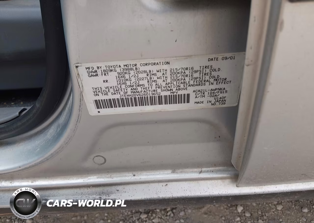 2002 Toyota Rav4 VIN:JTEHH20V626019652 - 9
