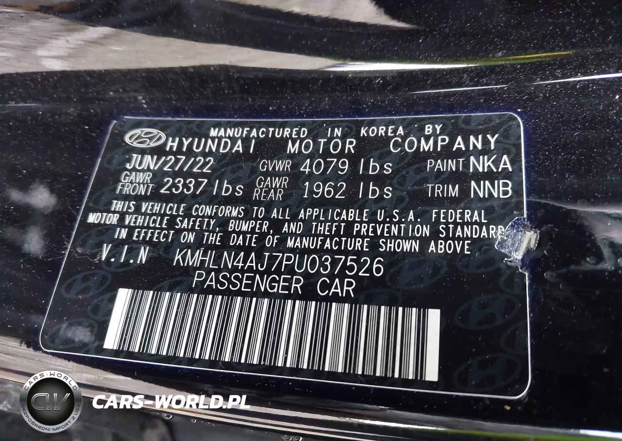2023 Hyundai Elantra Hybrid Limited VIN:KMHLN4AJ7PU037526 - 9