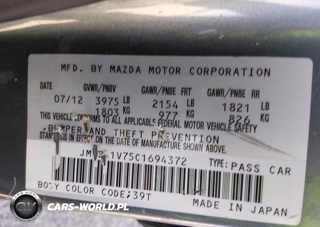 2012 Mazda Mazda3 I Touring VIN:JM1BL1V75C1694372 - 9