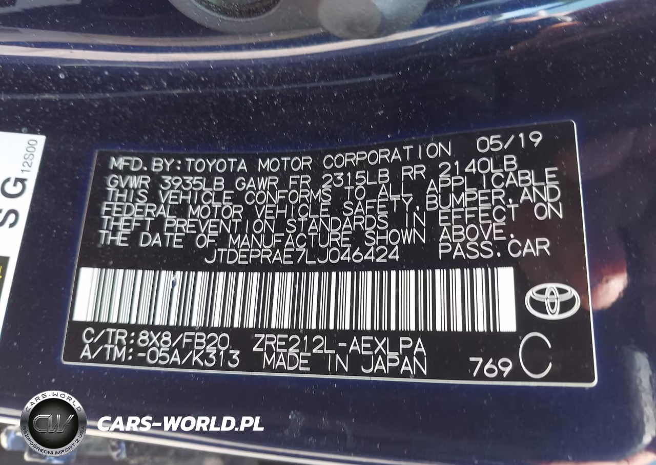 2020 Toyota Corolla Le VIN:JTDEPRAE7LJ046424 - 9