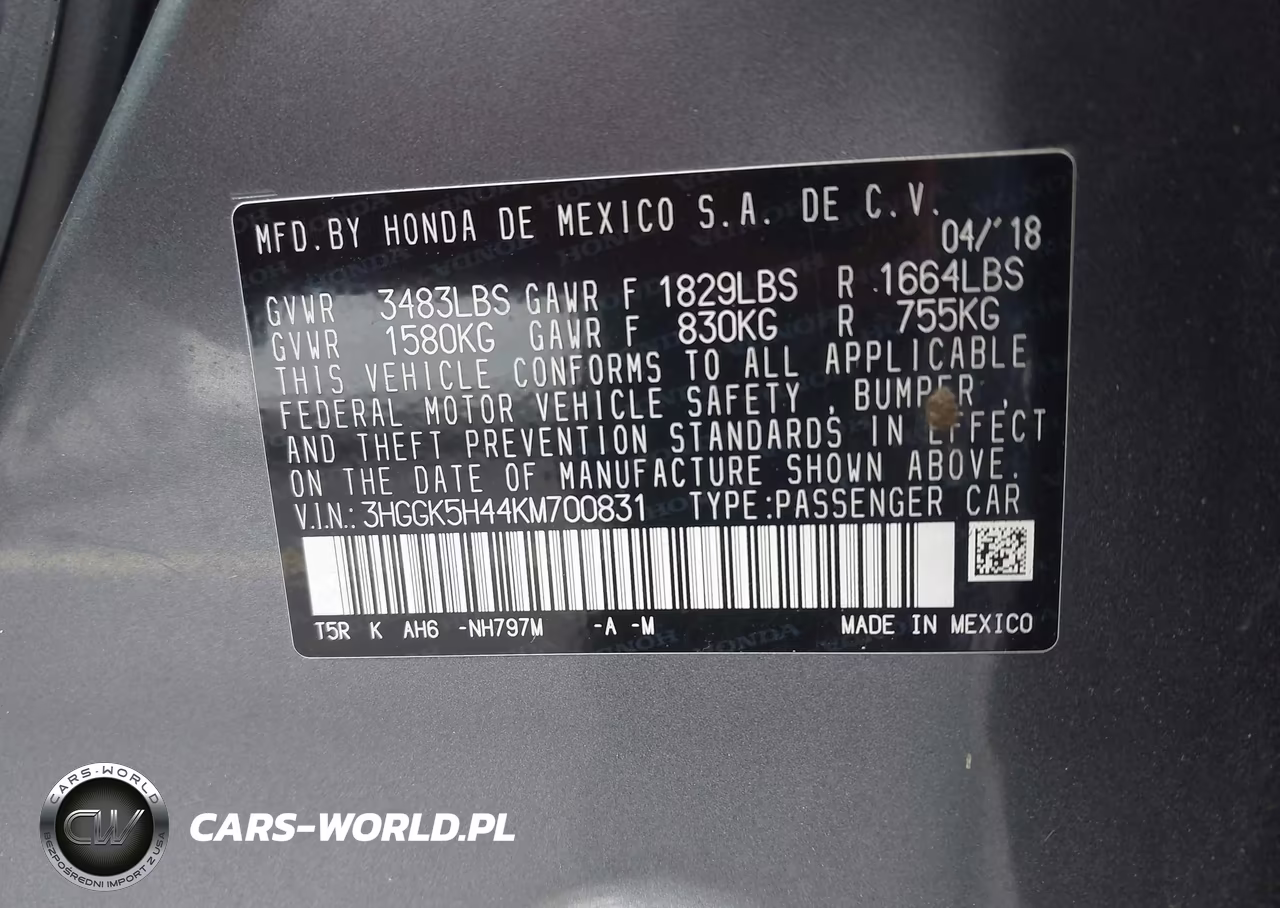 2019 Honda Fit Lx VIN:3HGGK5H44KM700831 - 9