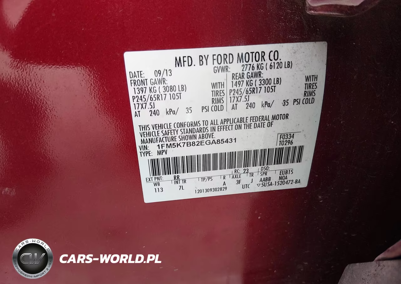 2014 Ford Explorer VIN:1FM5K7B82EGA85431 - 9