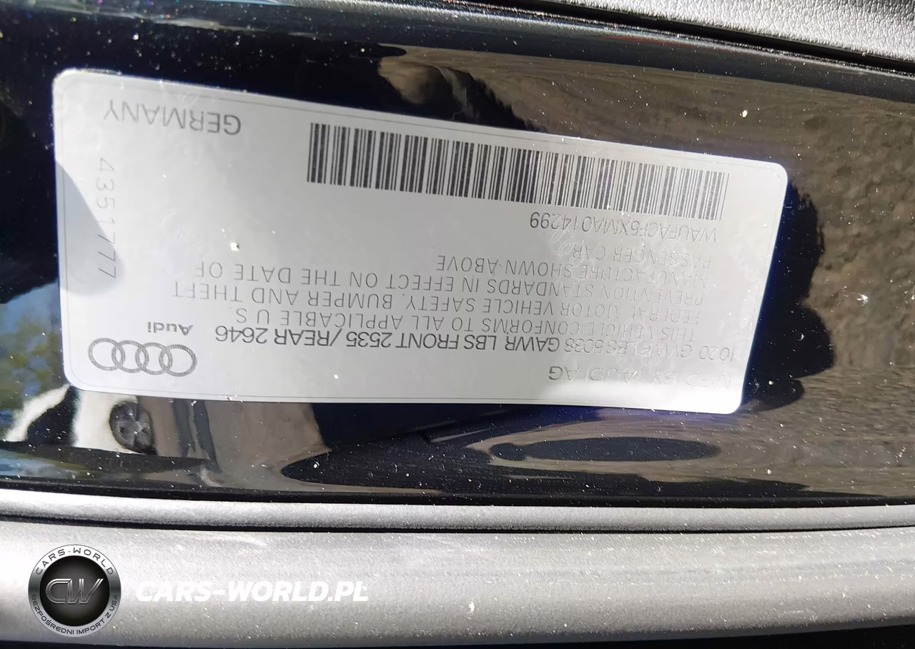 2021 Audi A5 Sportback Premium Plus 45 Tfsi Quattro S Tronic VIN:WAUFACF5XMA014299 - 9