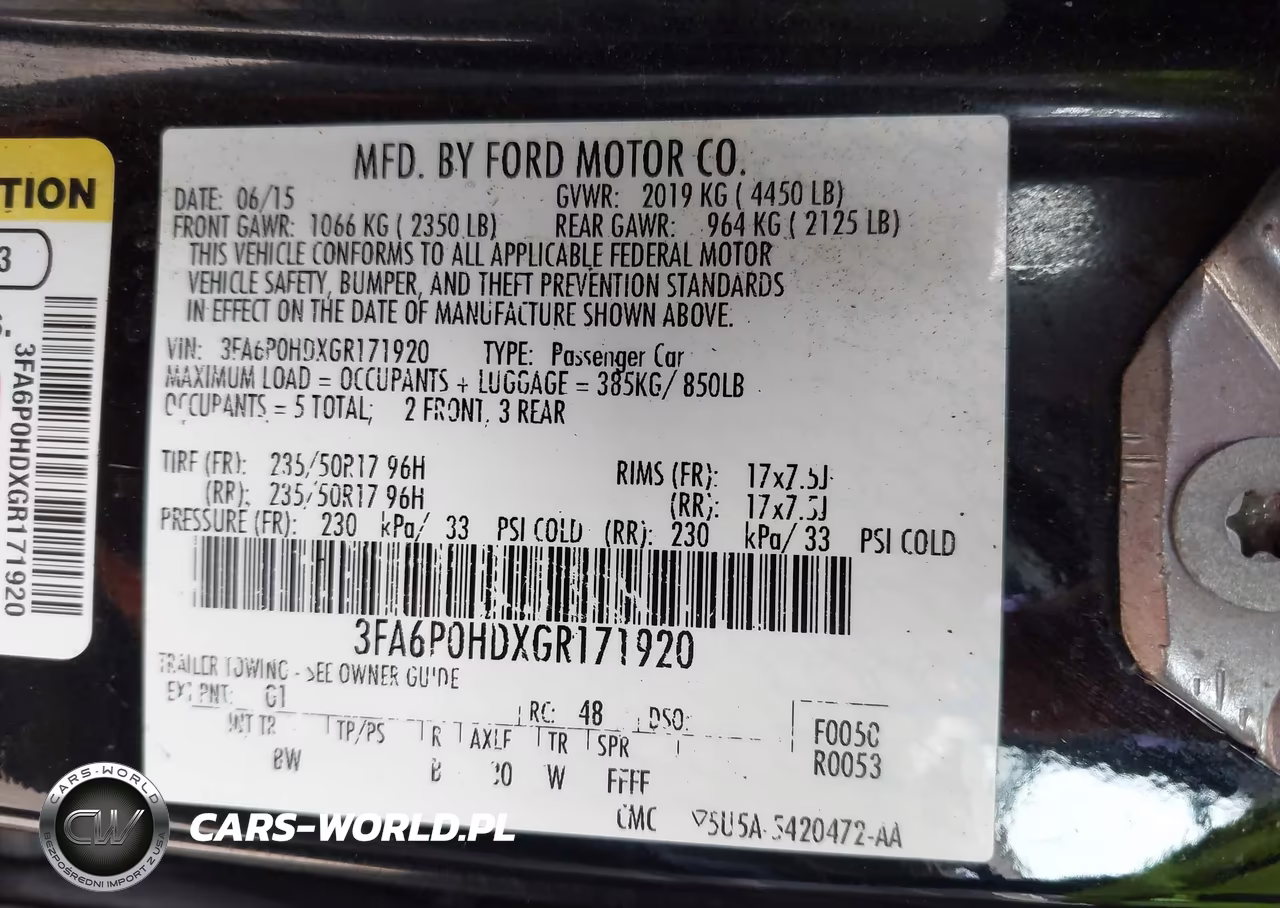 2016 Ford Fusion Se VIN:3FA6P0HDXGR171920 - 9