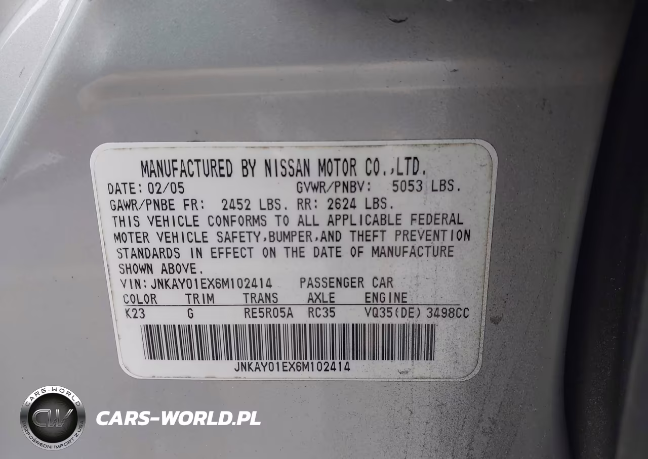 2006 Infiniti M35 Sport VIN:JNKAY01EX6M102414 - 9