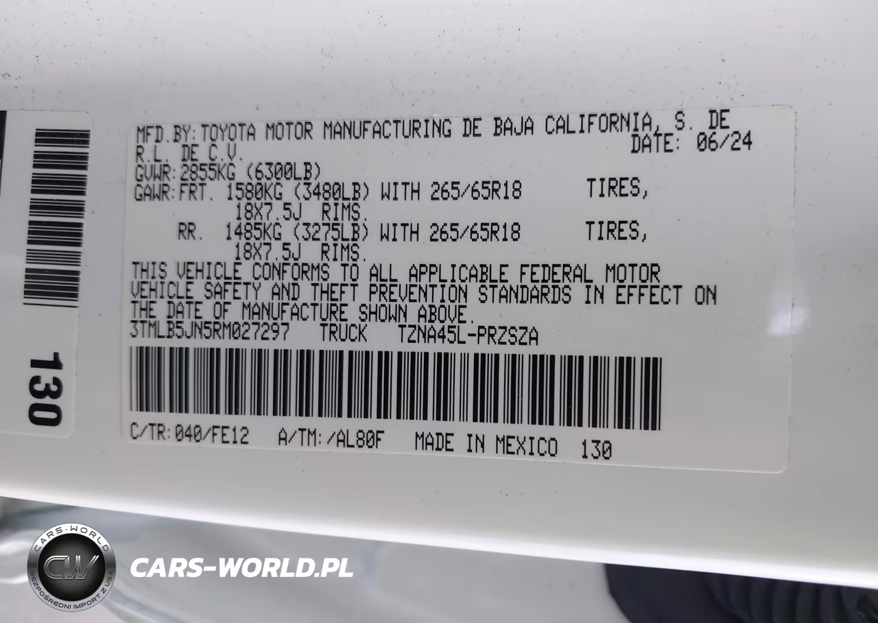 2024 Toyota Tacoma Trd Sport VIN:3TMLB5JN5RM027297 - 9