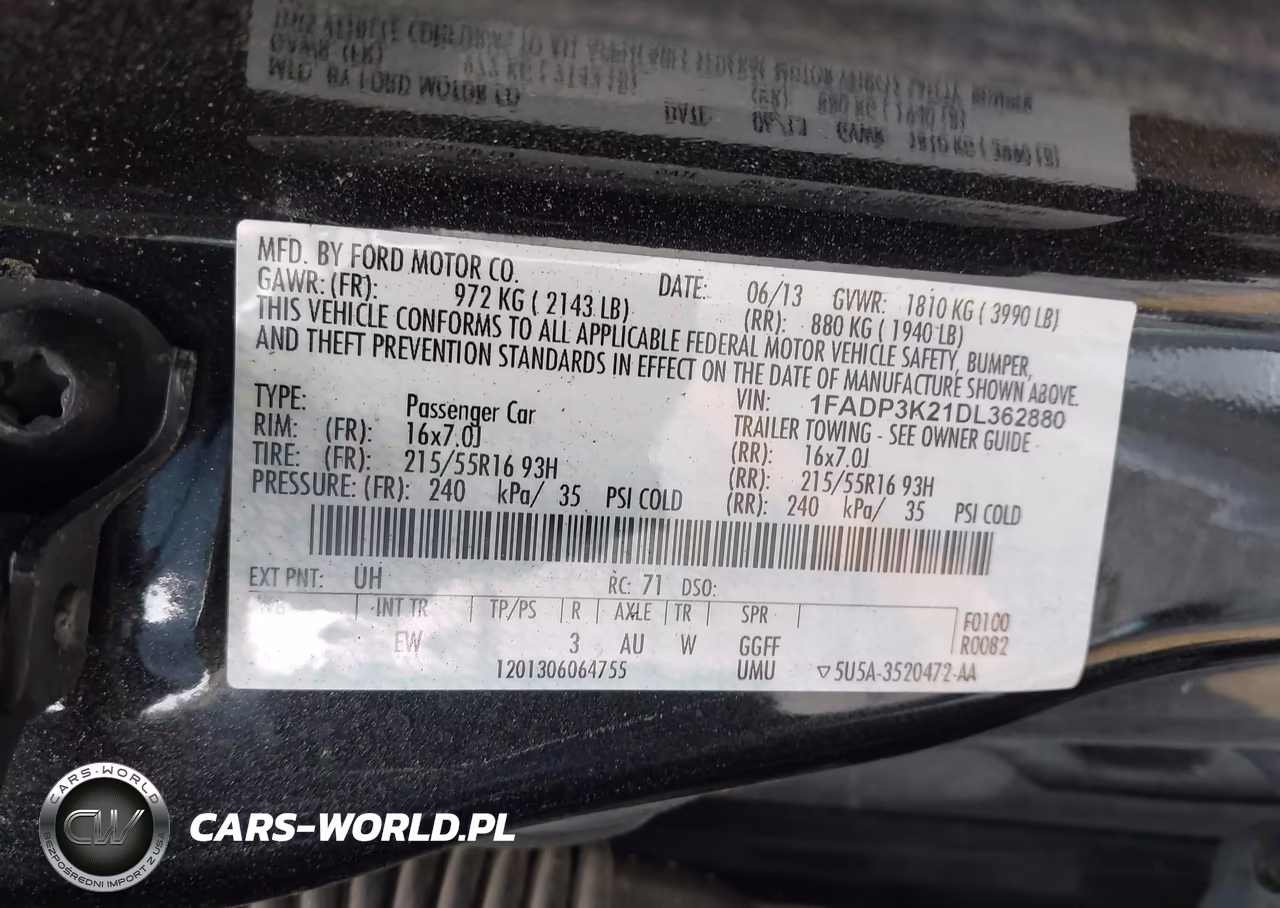 2013 Ford Focus Se VIN:1FADP3K21DL362880 - 9