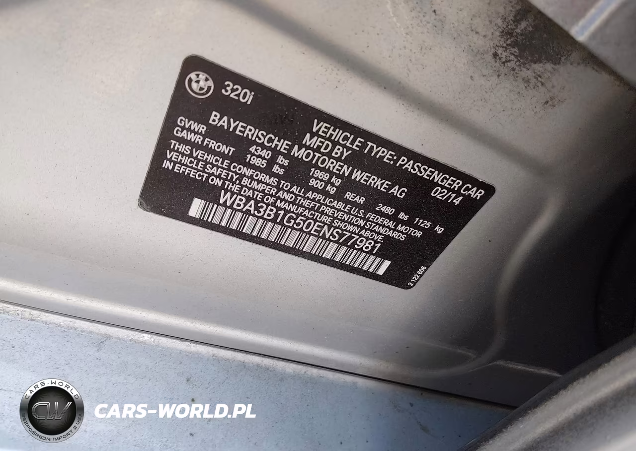2014 BMW 320I VIN:WBA3B1G50ENS77981 - 9