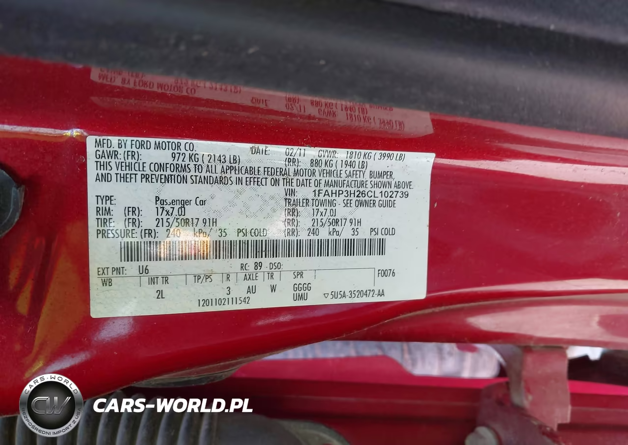 2012 Ford Focus Sel VIN:1FAHP3H26CL102739 - 9