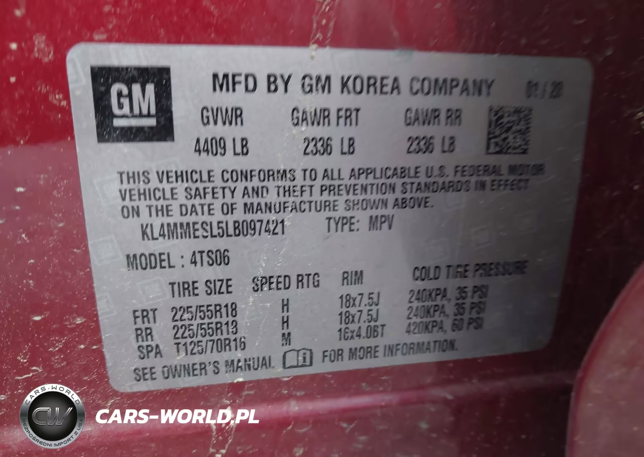 2020 Buick Encore Gx Awd Select VIN:KL4MMESL5LB097421 - 9